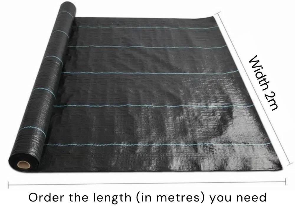 Garden weed barrier fabric