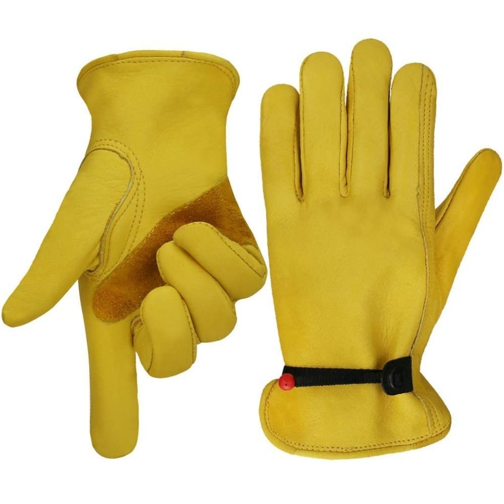 Leather gardening gloves - s-small: image 4