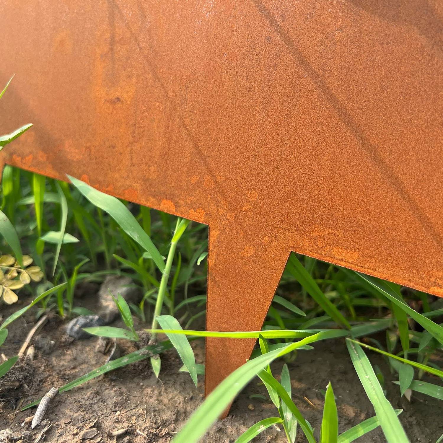 Corten steel garden edging: image 3