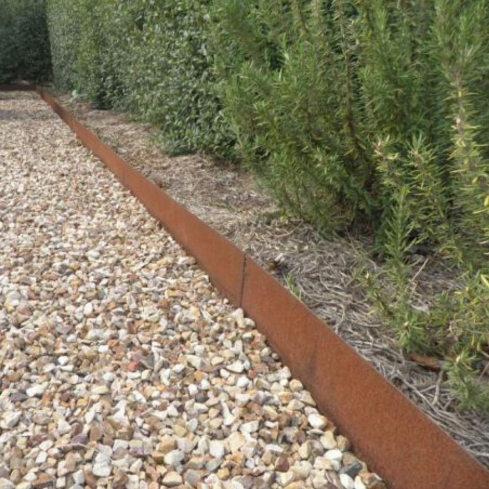 Corten steel garden edging: image 8