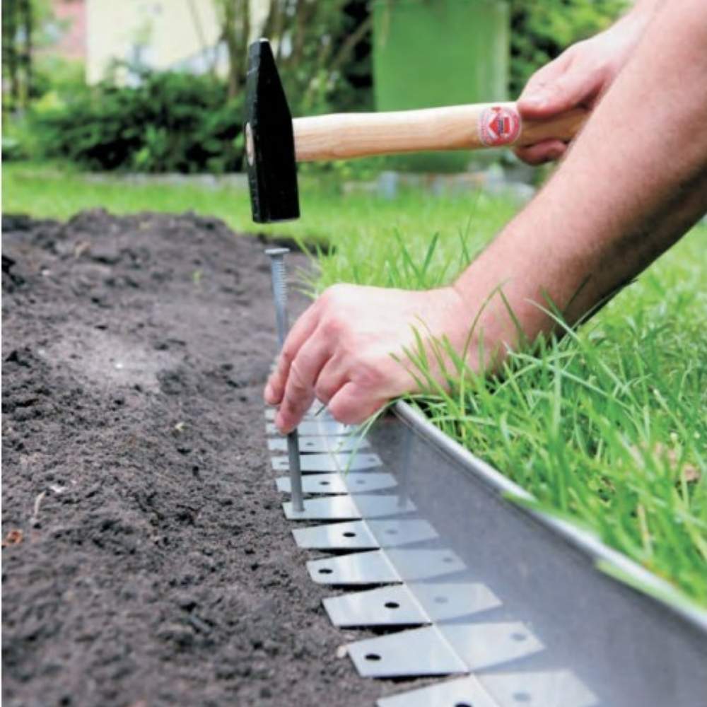 Stainless steel garden edging - 50mm Face Height (per m): image 2