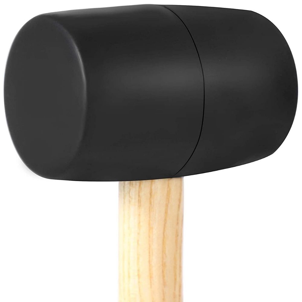 Rubber mallet with wood handle: image 4