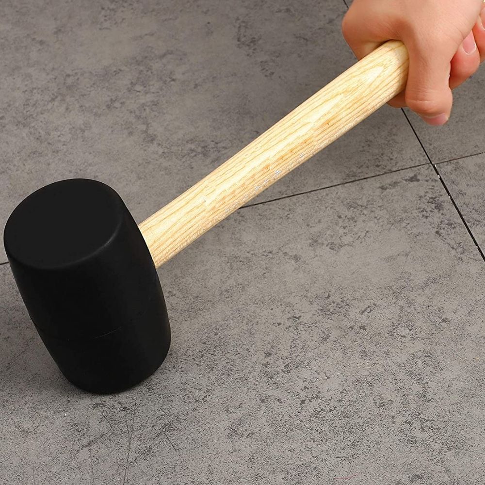 Rubber mallet with wood handle: image 6